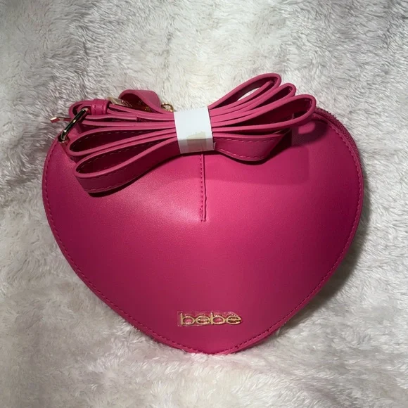 bebe | Bags | Nwt Bebe Pink Heartshaped Womens Bag | Poshmark display picture 1